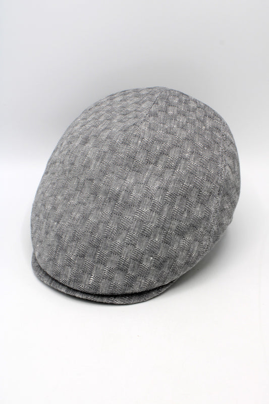 The Freshly Textured Gray Flat Cap by Hologramme Paris