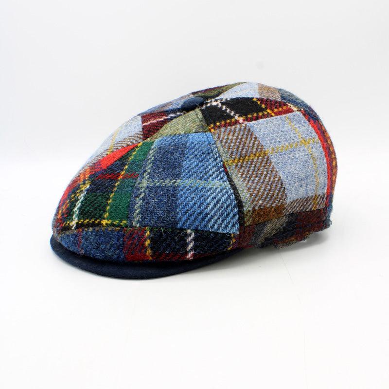 Patchwork newsboy cap on sale