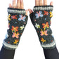 Handmade Knit Fingerless Gloves Butterflies
