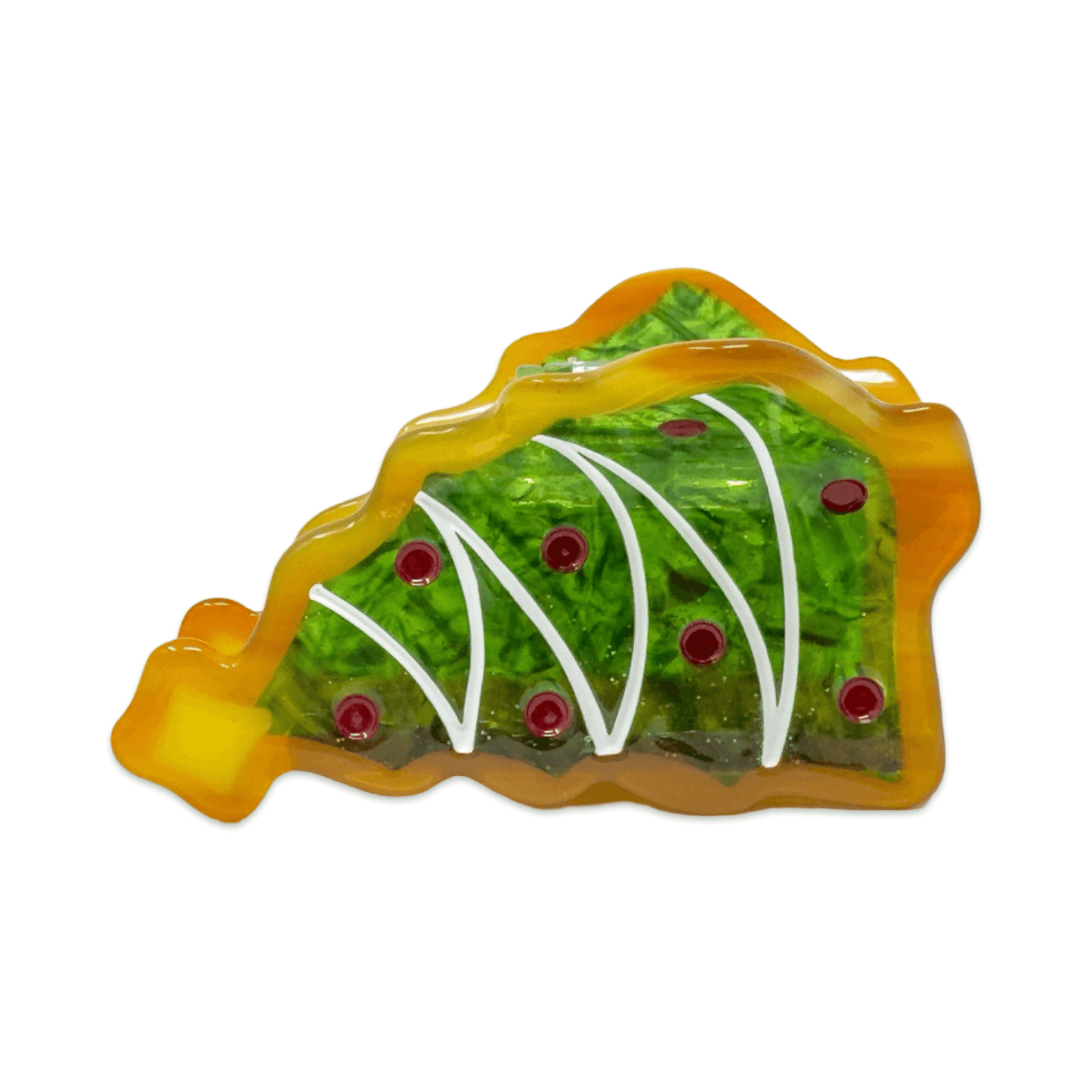 Midi Christmas Tree Cookie Hair Claw Clip