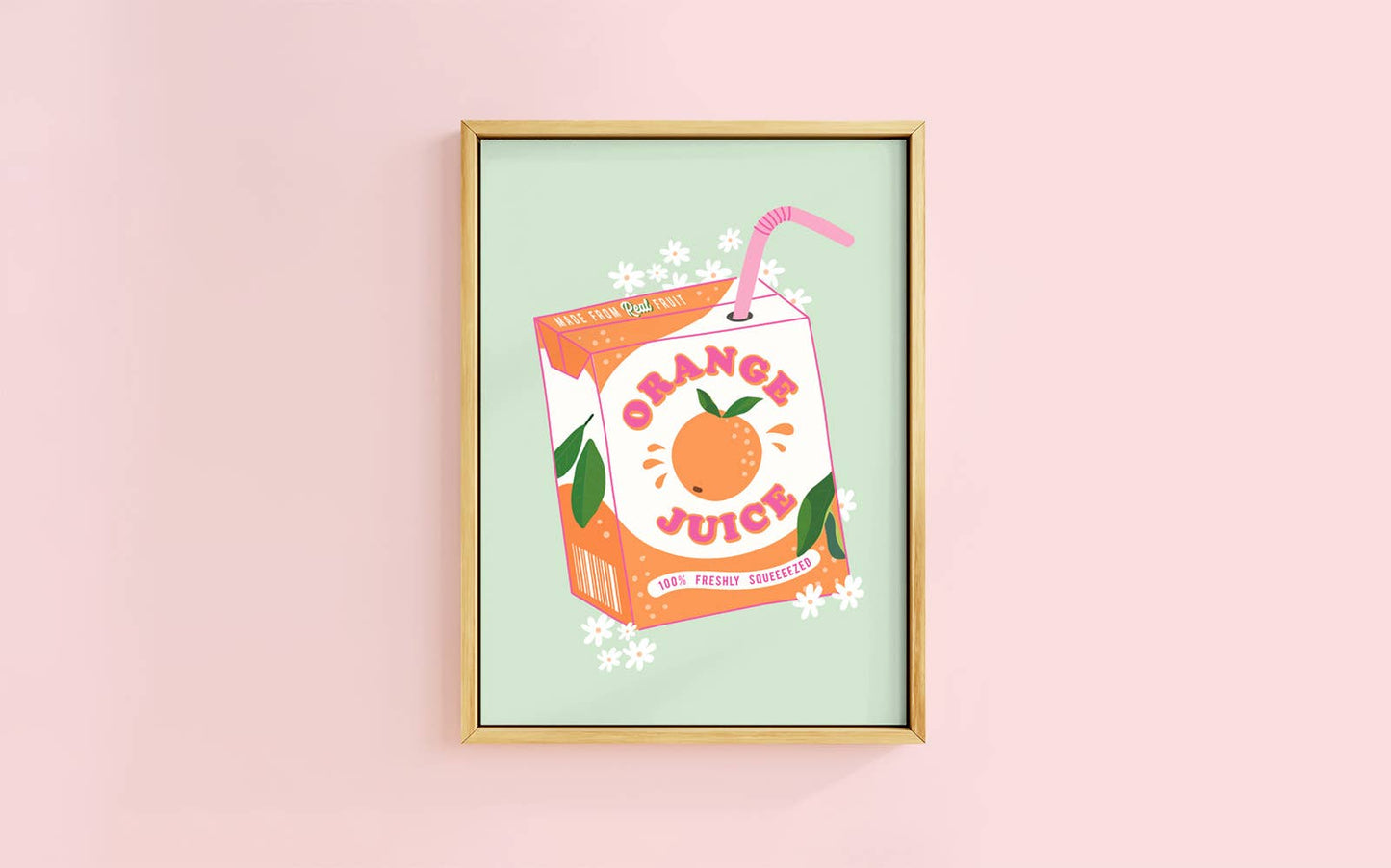 FRESHLY SQUEEZED - ORANGE ART PRINT