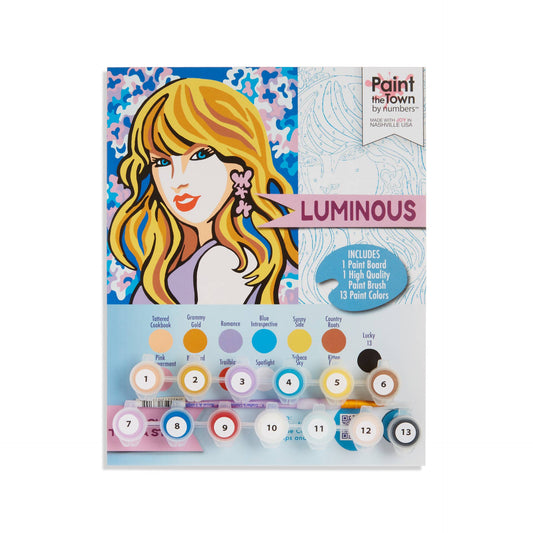 Luminous Paint by Number Kit~ Taylor Swift ~ 8”x10”