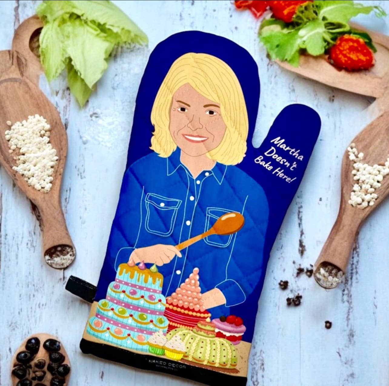 Martha Doesn't Bake Here Oven Mitt