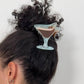 Large Espresso Martini Hair Claw Clip