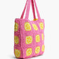 Lime Crochet Beach Tote