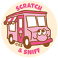 Strawberry Ice Cream EverythingSmells Scratch & Sniff Stickers