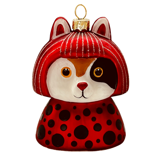 Yayoi Kusameow Kusama Calico Cat Ornament