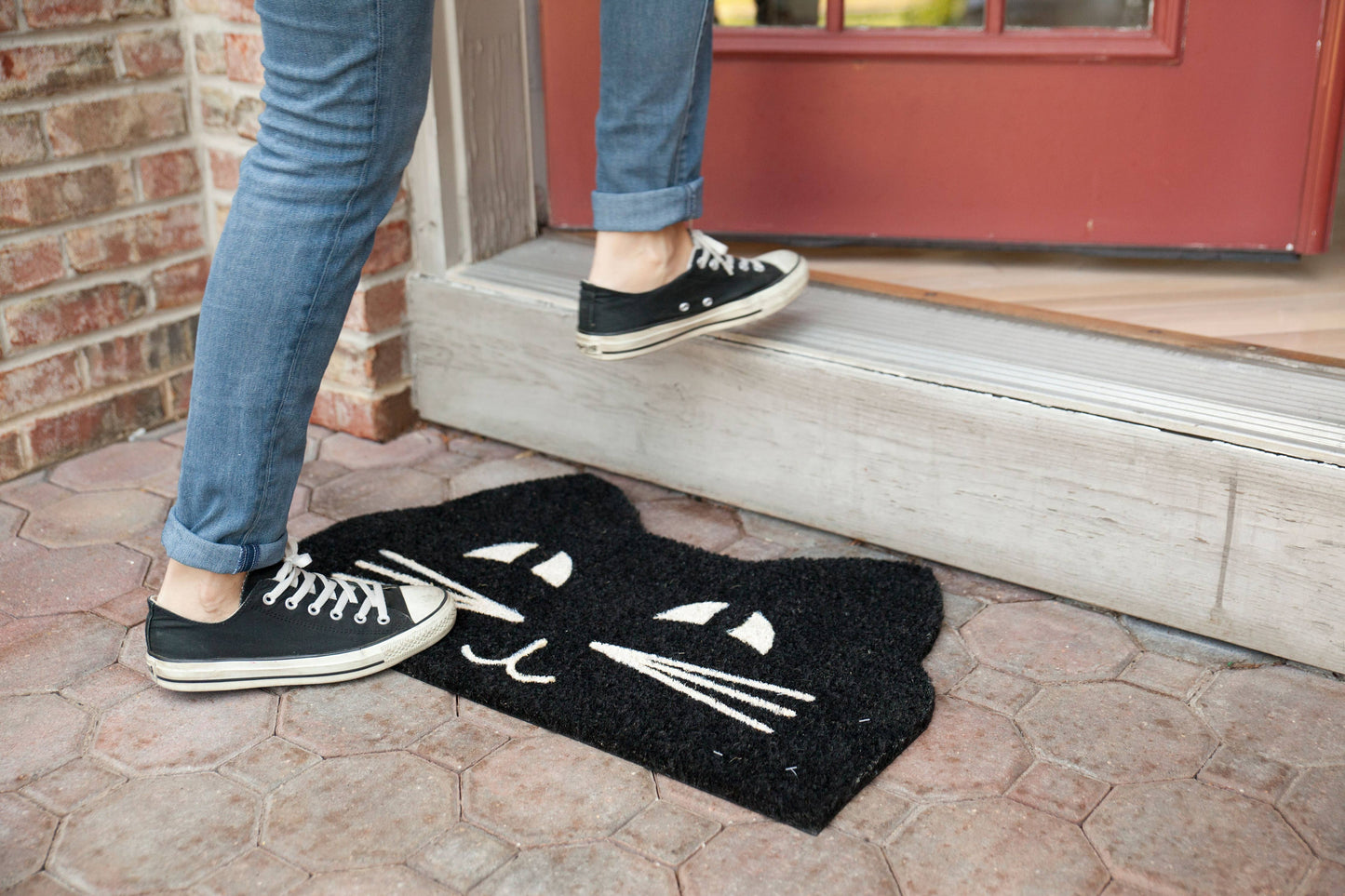 Cat Face Coir Doormat