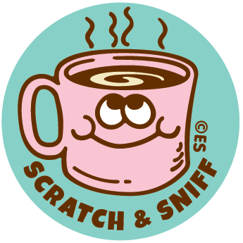 Cup Of Coffee Scratch & Sniff Stickers