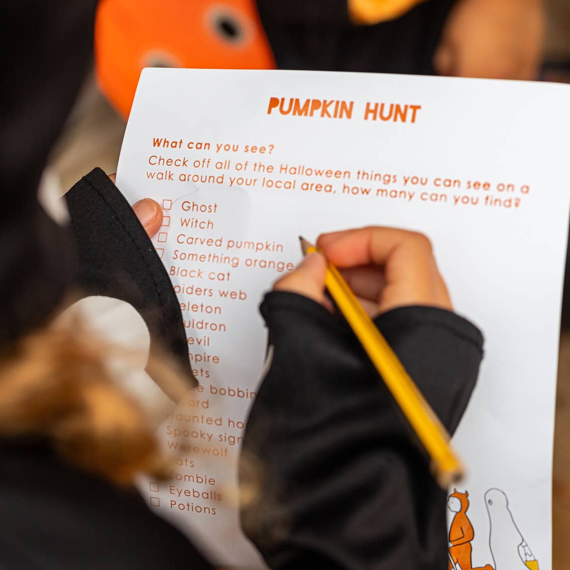 Halloween Scavenger Hunt Game