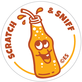 Orange Soda Scratch & Sniff Stickers