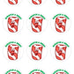 Peppermint Stick Scratch & Sniff Stickers