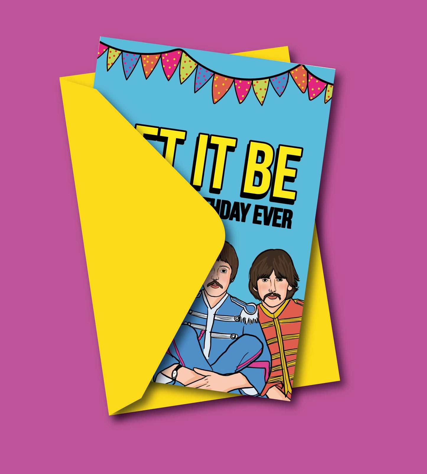 Let It Be The Best Birthday The Beatles Greeting Card