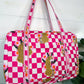 Checkered Jaguar Duffle Bag