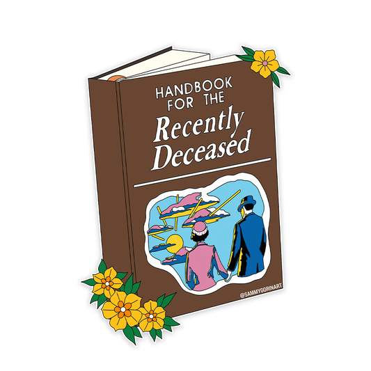 Handbook for the Recently Deceased Sticker