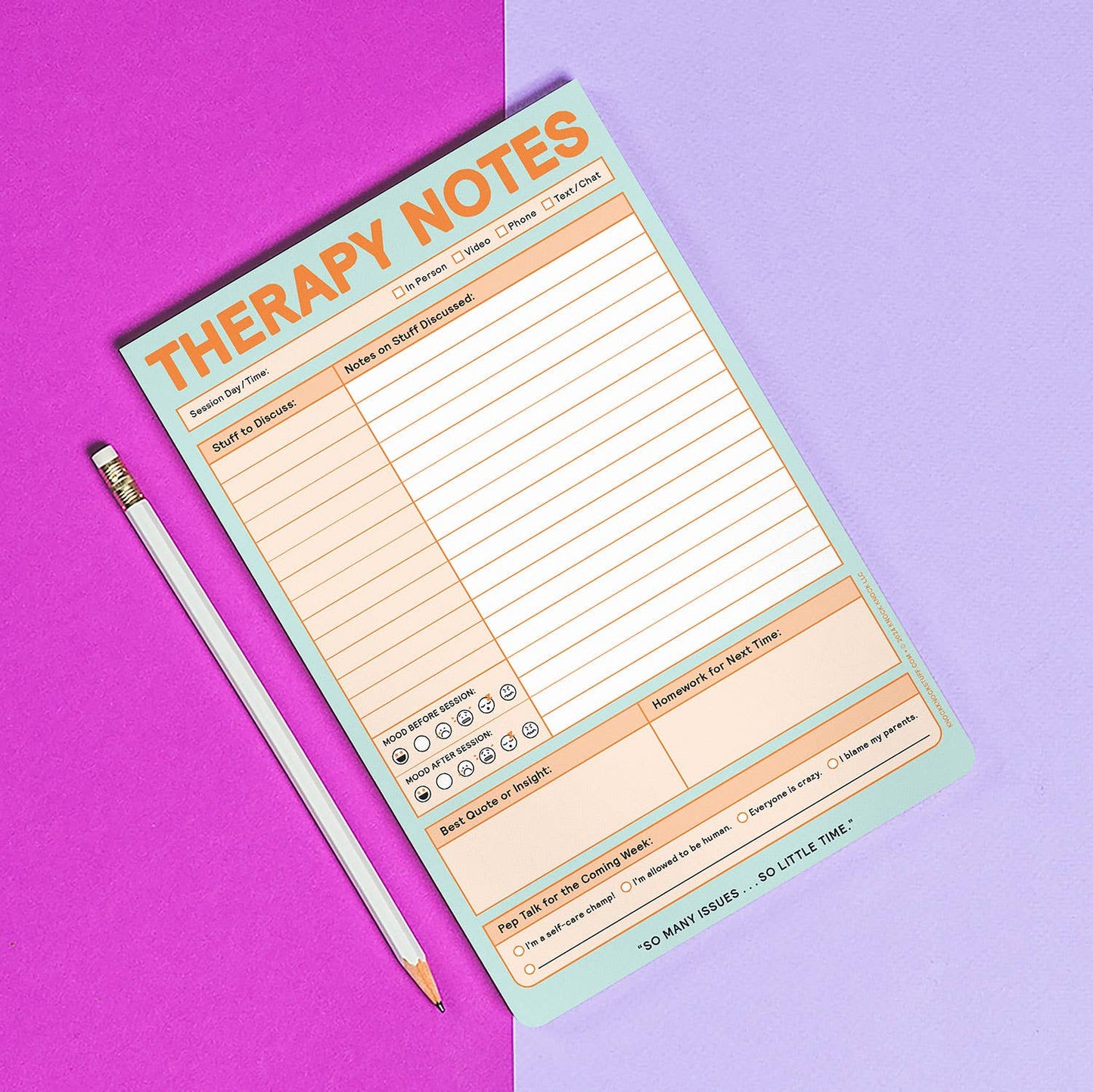 Therapy Notes Pad