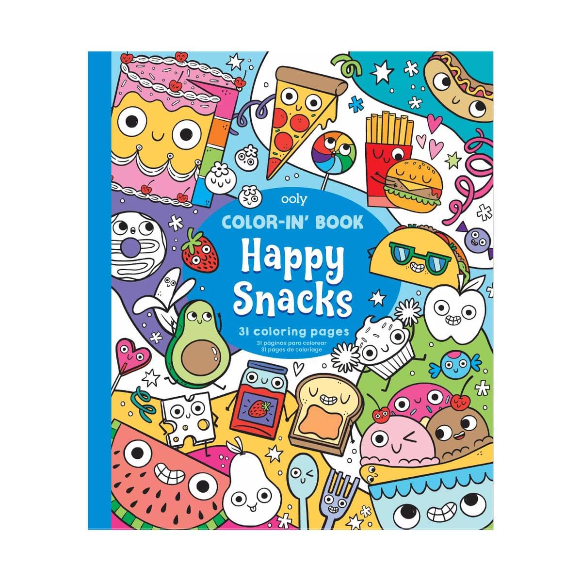 Happy Snacks Coloring Book