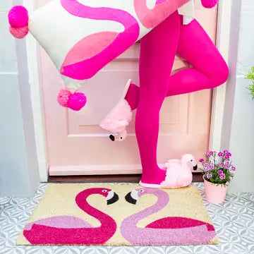 Funky Flamingo Doormat