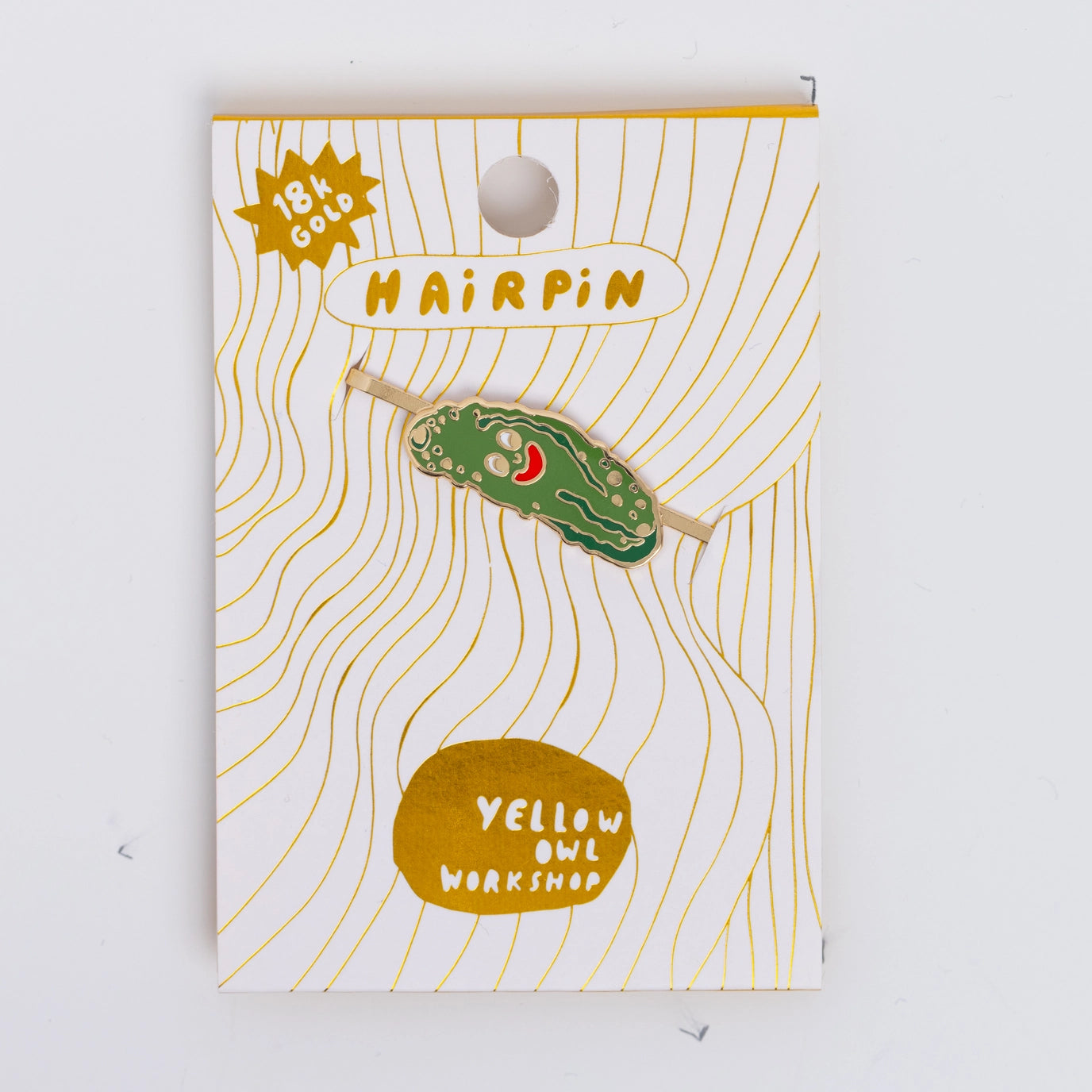 Yellow Owl Hair Pins