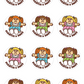 Baby Powder Doll Scratch & Sniff Stickers