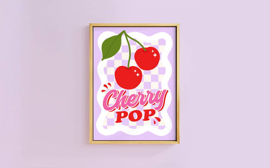 CHERRY POP ART PRINT