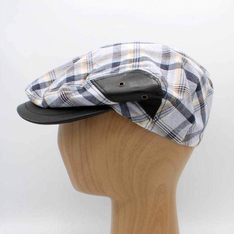 The Vented Plaid Italian Flat Cap by Hologramme Paris