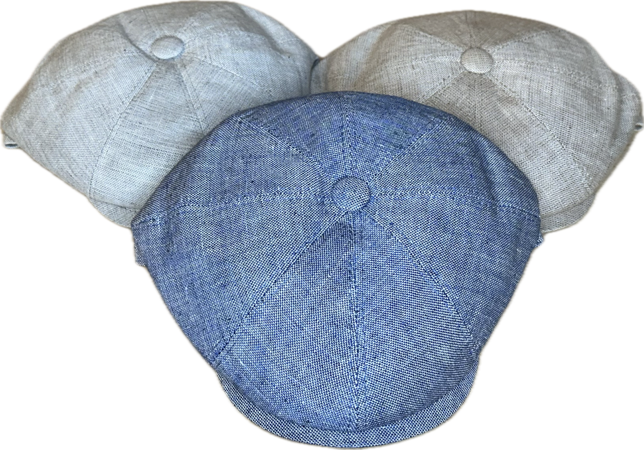 The Italian Linen Summer Newsboy Cap by Hologramme Paris