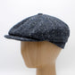 The "Blue Fleck Herringbone" Newsboy Cap by Hologramme Paris