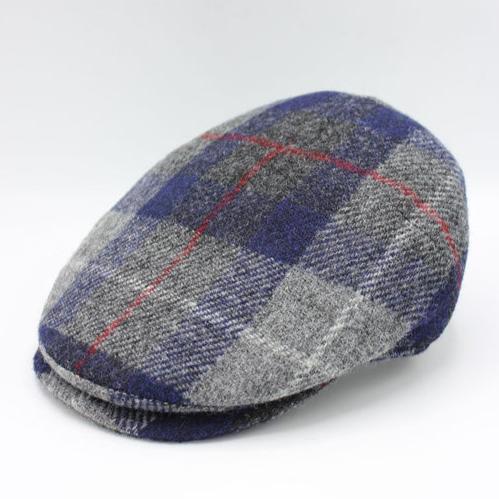 The "Casual Tartan" - Harris Tweed Tartan Flat Cap by Hologramme Paris