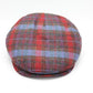 The "Red and Blue Tartan" - Merino Wool Pub Cap by Hologramme Paris