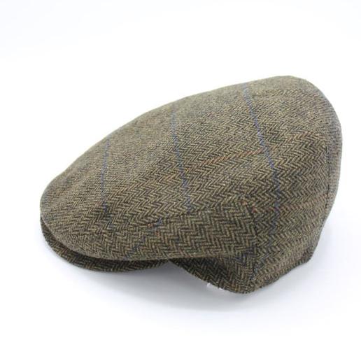 The "Green Check Bone"  Pub Cap by Hologramme Paris