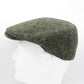 The Irish Green Herringbone Wool Flat Cap by Hologramme Paris