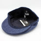 The "Bootlegger" - Denim Summer Flat Cap by Hologramme Paris