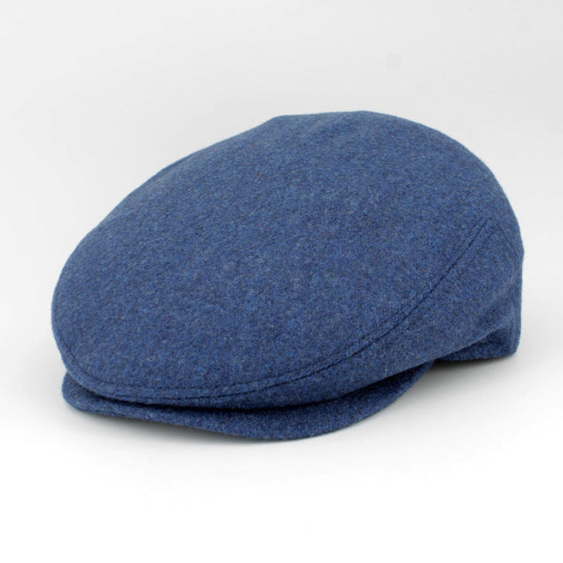 CAP OF THE WEEK: The Duke - Indigo Blue Flat Cap by Hologramme Paris for FunkyBrims