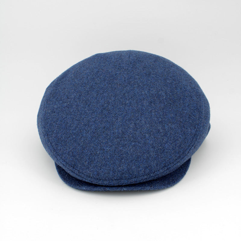 CAP OF THE WEEK: The Duke - Indigo Blue Flat Cap by Hologramme Paris for FunkyBrims