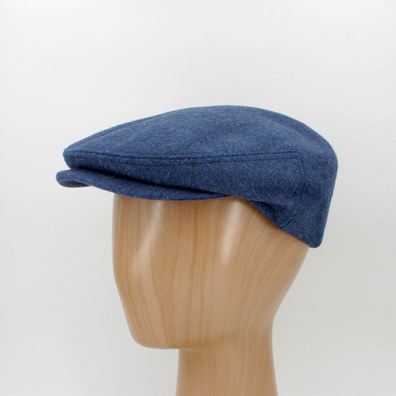 CAP OF THE WEEK: The Duke - Indigo Blue Flat Cap by Hologramme Paris for FunkyBrims