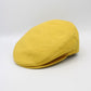 The Mustard Yellow Linen Flat Cap by Hologramme Paris