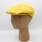 The Mustard Yellow Linen Flat Cap by Hologramme Paris