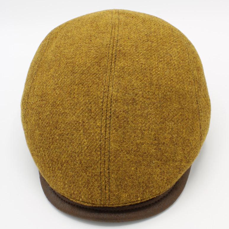 The "First Class Mustard" Flat Cap by Hologramme Paris