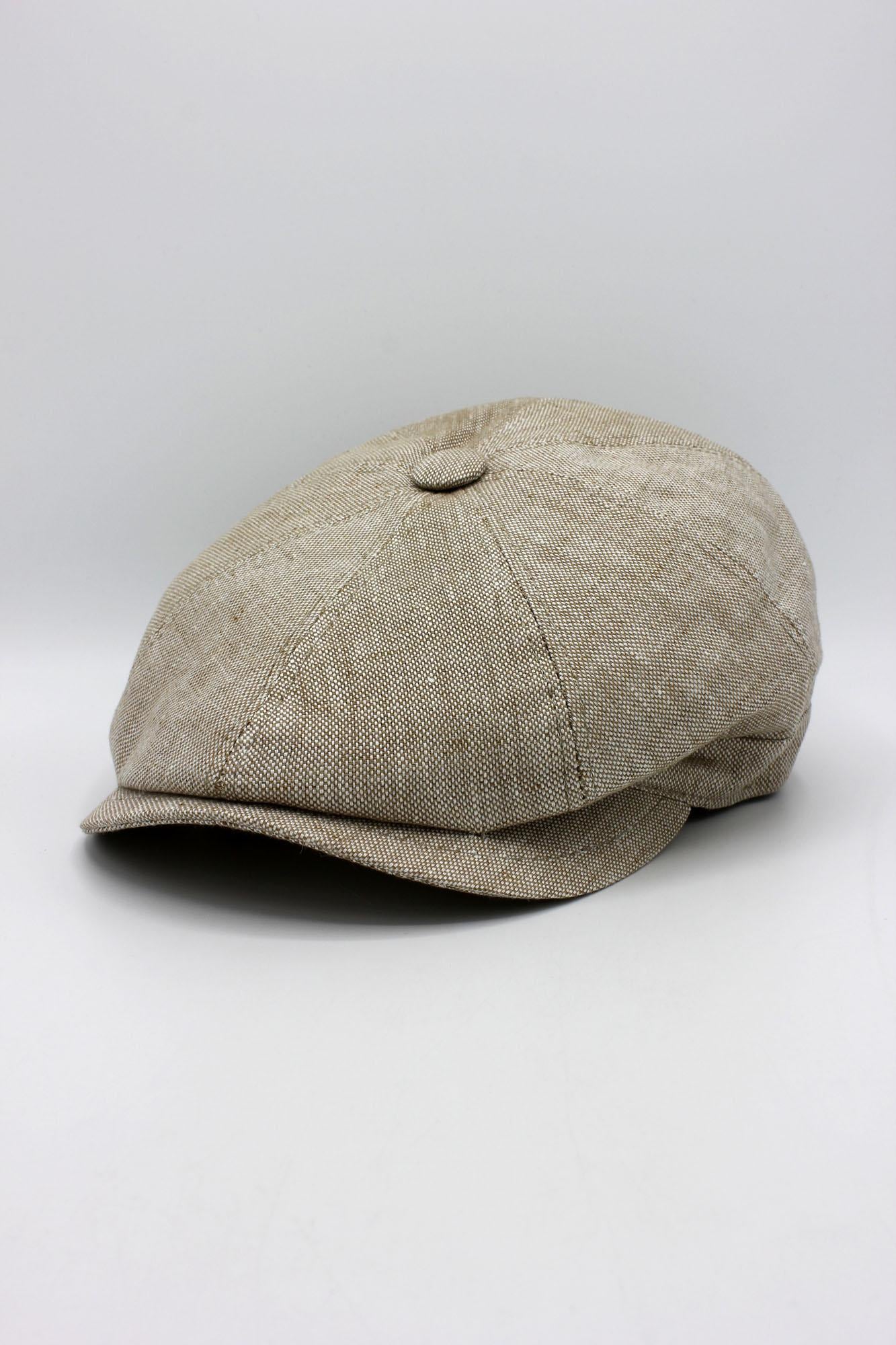 The Italian Linen Summer Newsboy Cap by Hologramme Paris