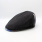The "RainRunner" - Black Water Repellent Flat Cap by Hologramme Paris