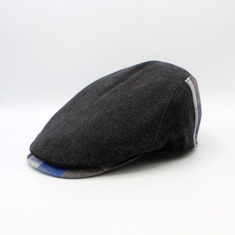 The "RainRunner" - Black Water Repellent Flat Cap by Hologramme Paris