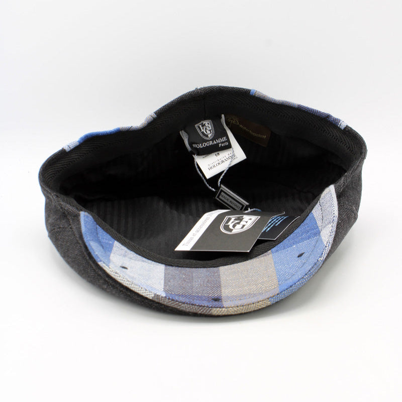 The "RainRunner" - Black Water Repellent Flat Cap by Hologramme Paris