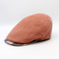 The "RainRunner" - Orange Water Repellent Flat Cap by Hologramme Paris