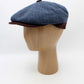 The "First Class Indigo" Newsboy Cap by Hologramme Paris