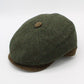 The "First Class Green" Newsboy Cap by Hologramme Paris