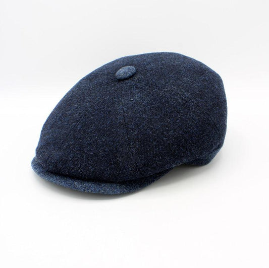 The "First Class Blue" Newsboy Cap by Hologramme Paris