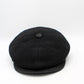 The "First Class Black" Newsboy Cap by Hologramme Paris