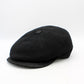 The "First Class Black" Newsboy Cap by Hologramme Paris