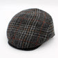 The "Stonewood Plaid" - Lana Wool Flat Cap by Hologramme Paris